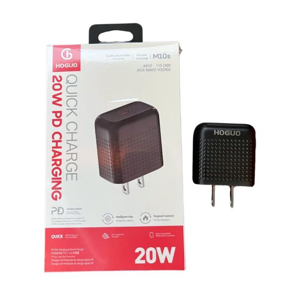 CARGADOR CUBO CASA HOGUO M10S 20 WATTS PD CARGA RAPIDA