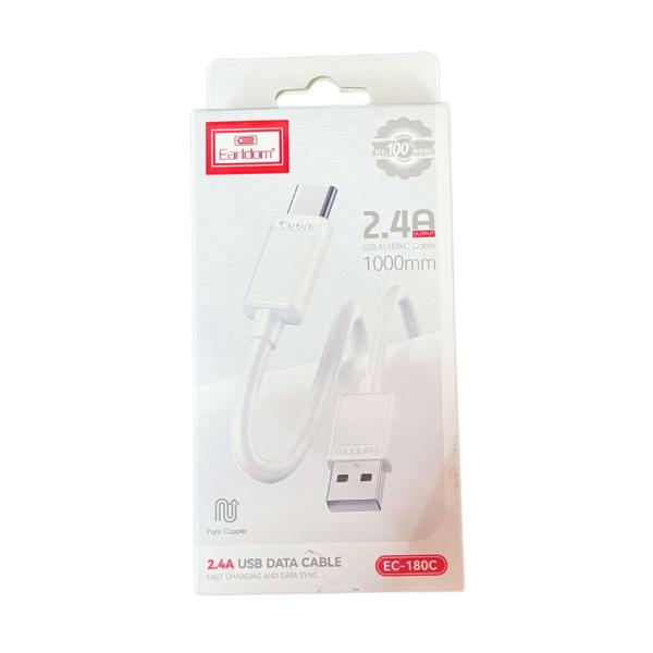 CABLES USB TIPO-C  EC-180C EARLDOM BLANCO