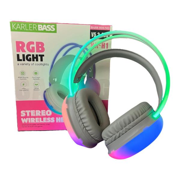 AUDIFONOS MANOS LIBRES BLUETOOTH KR-H1 BLANCO