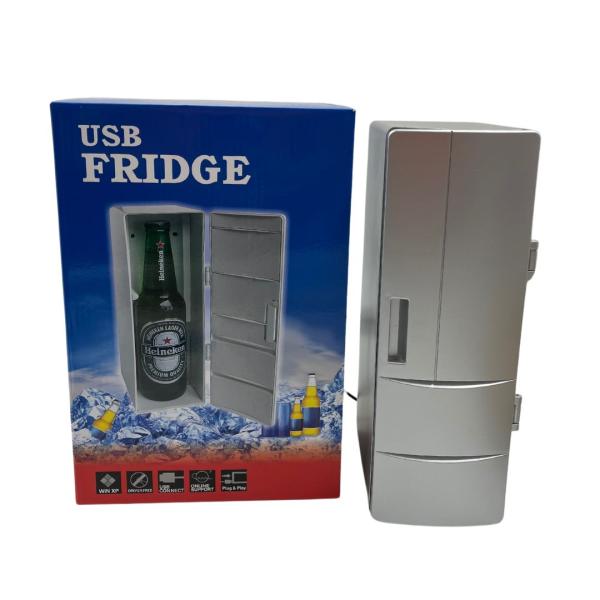 HIELERA - REFRIGERADORA MINI GRIS