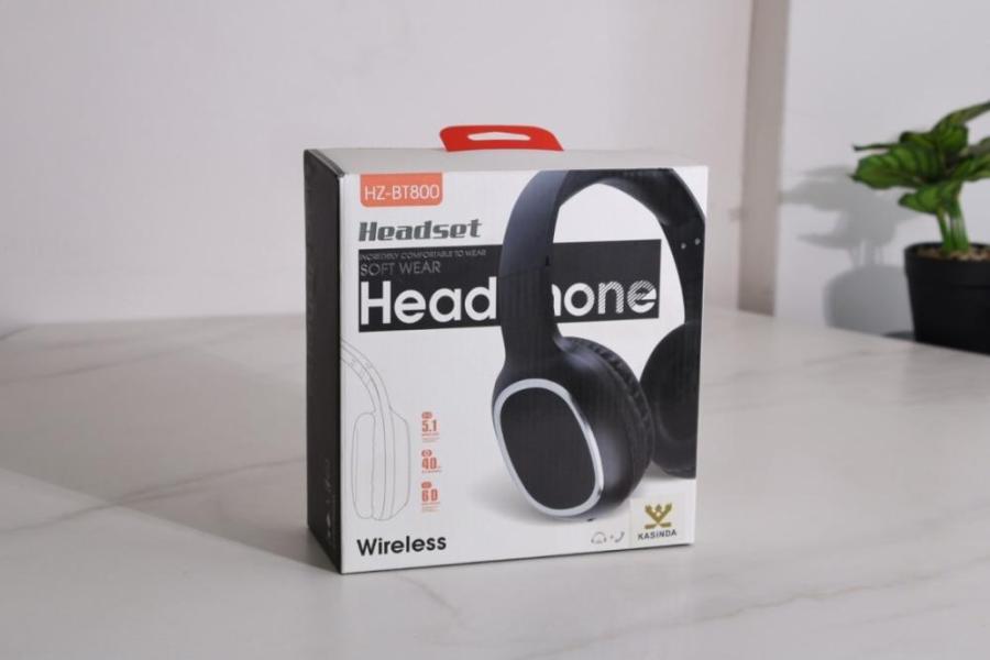 AUDIFONOS BLUETOOTH  HZ BT800 NEGRO