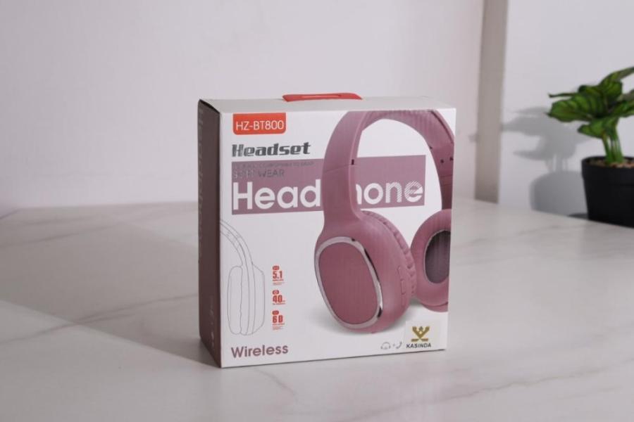 AUDIFONOS BLUETOOTH  HZ BT800 ROSADO