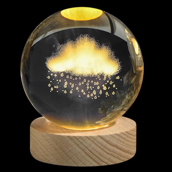 ESFERA DE CRISTAL PEQUE&Ntilde;A NUBE LLUVIA
