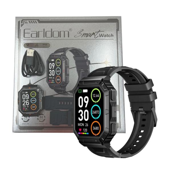 RELOJ INTELIGENTE SMART WATCH ET-SW13 EARLDOM NEGRO