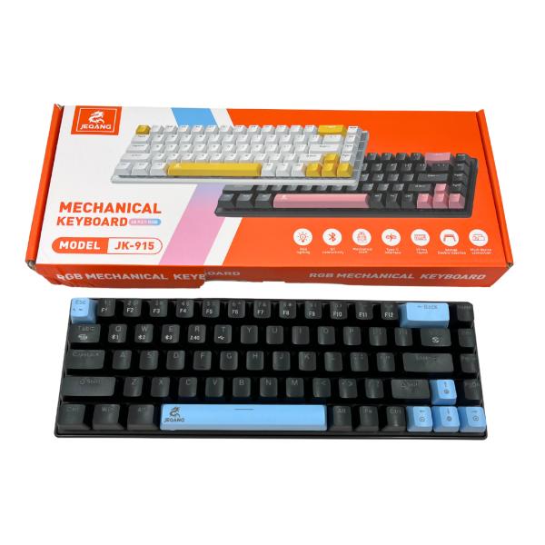 TECLADO JEQANG JK-915 AZUL CON NEGRO