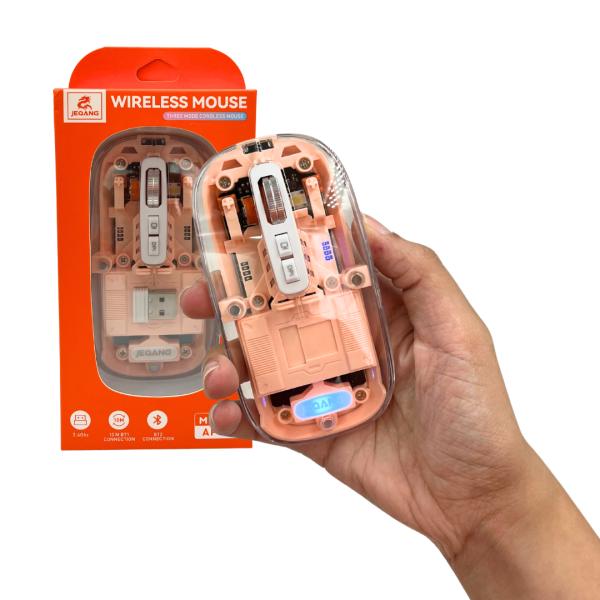 MOUSE PARA COMPUTADORA JW-AP05 BLUETOOTH JEQANG ROSADO