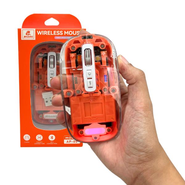 MOUSE PARA COMPUTADORA JW-AP05 BLUETOOTH JEQANG NARANJA