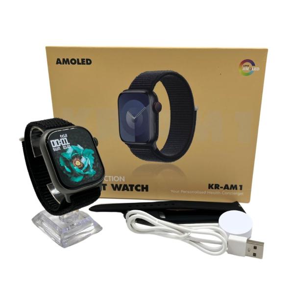 RELOJ INTELIGENTE SMART WATCH KR-AM1 NEGRO
