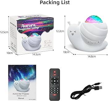 PROYECTOR LUZ LED CARACOL BLANCO