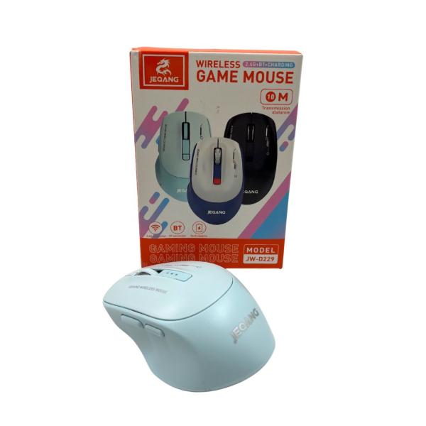 MOUSE PARA COMPUTADORAJW-D229 BLUETOOTH + 2.4G JEQANG VERDE