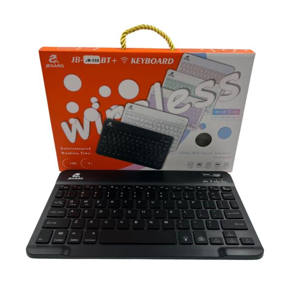 TECLADO PARA COMPUTADORA JB-332 BLUETOOTH + WIRELESS NEGRO