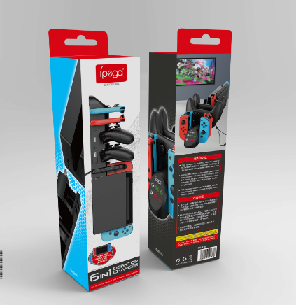 CARGADOR CONTROL JOYCON NINTENDO SWITCH PG-9187 NEGRO