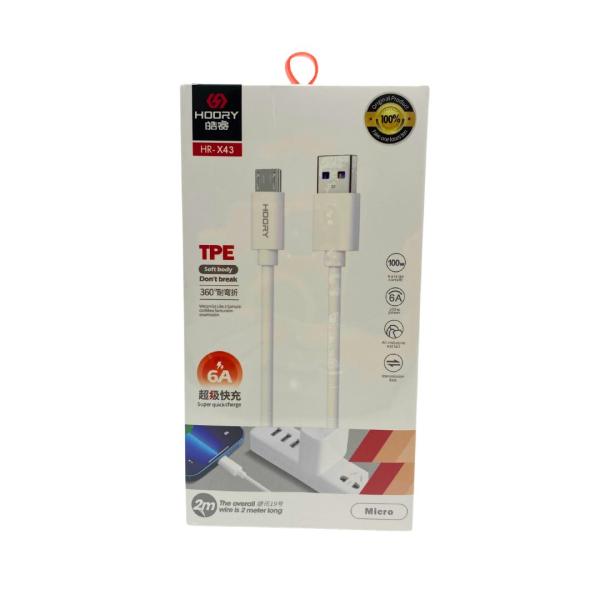 CABLE USB A MICRO USB HR-X43