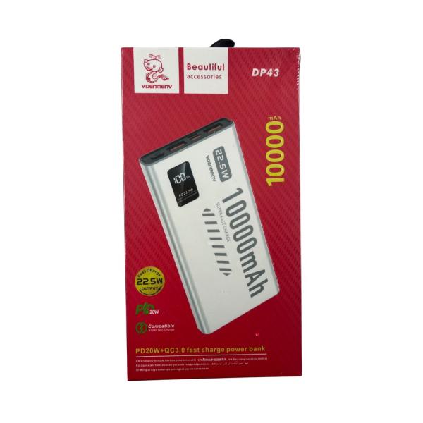 BATERIA DE EMERGENCIA DENMEN POWER BANK DP43 BLANCO