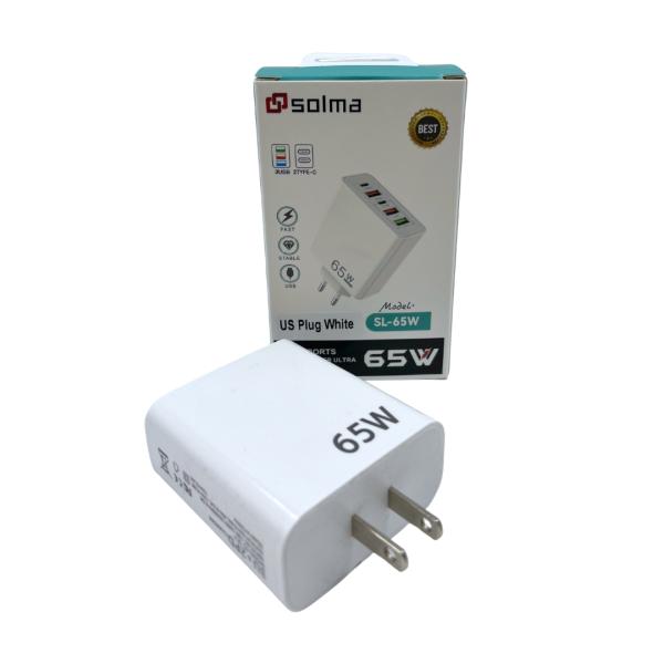 CARGADOR CUBO CASA SL-65W BLANCO