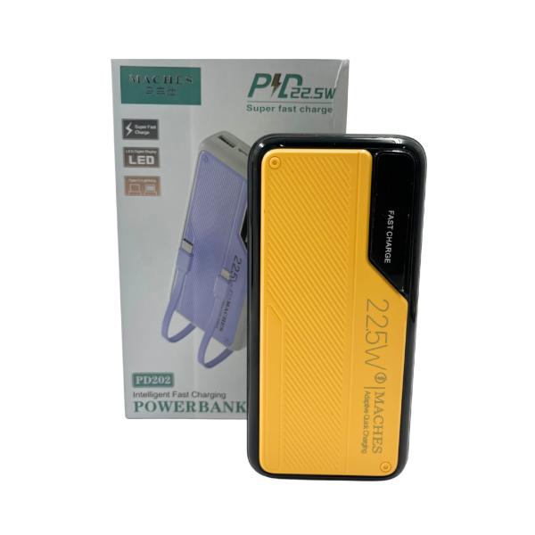 BATERIA DE EMERGENCIA POWER BANK PD202 AMARILLO