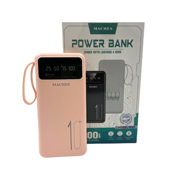 BATERIA DE EMERGENCIA POWER BANK M29 ROSADO