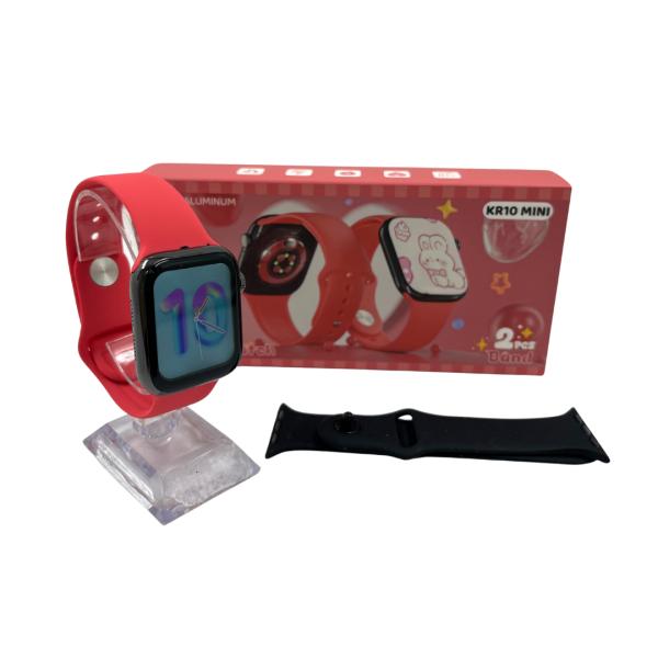 RELOJ INTELIGENTE SMART WATCH KR-10 MINI ROJO