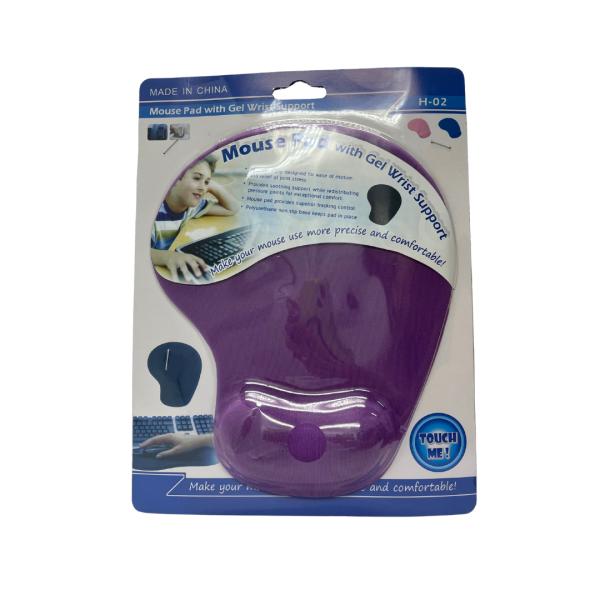 MOUSE PAD CON ALMOHADILLA DE GEL H-02 WEIBO MORADO