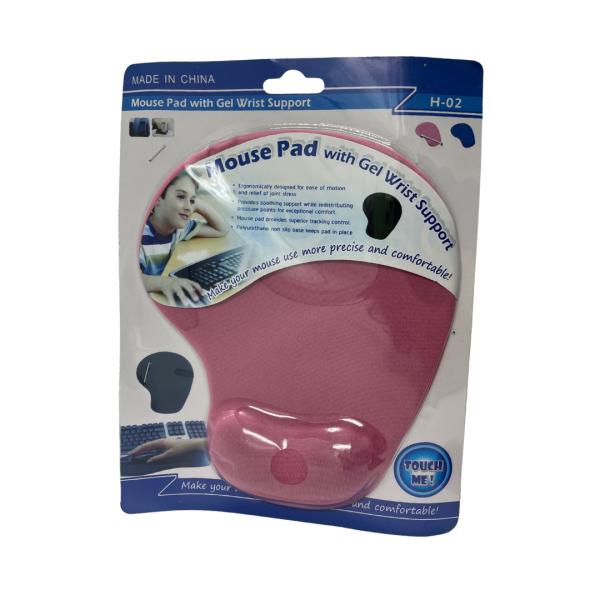MOUSE PAD CON ALMOHADILLA DE GEL H-02 WEIBO ROSADO