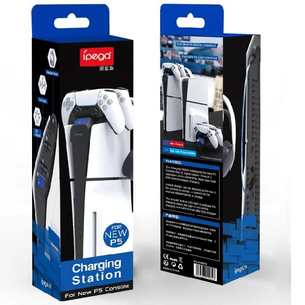 ESTANTE CARGADOR PARA PS5 PG-P5S016 IPEGA BLANCO BLANCO